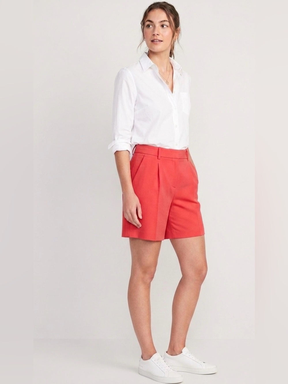 Revolve | Maje Pink Tailored Mid-Thigh Shorts - Size XS EU34‎